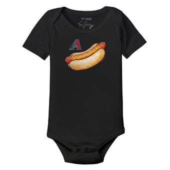 Infant Tiny Turnip Black Arizona Diamondbacks Hot Dog Bodysuit