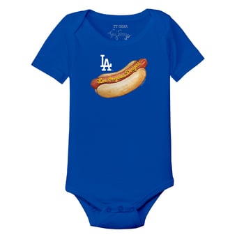 Infant Tiny Turnip Royal Los Angeles Dodgers Hot Dog Bodysuit