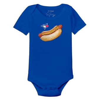 Infant Tiny Turnip Royal Toronto Blue Jays Hot Dog Bodysuit