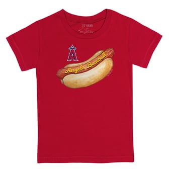 Infant Tiny Turnip Red Los Angeles Angels Hot Dog T-Shirt