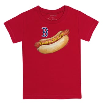 Youth Tiny Turnip Red Boston Red Sox Hot Dog T-Shirt