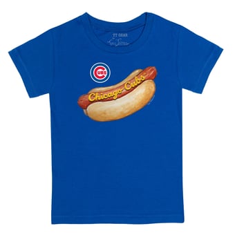 Youth Tiny Turnip Royal Chicago Cubs Hot Dog T-Shirt