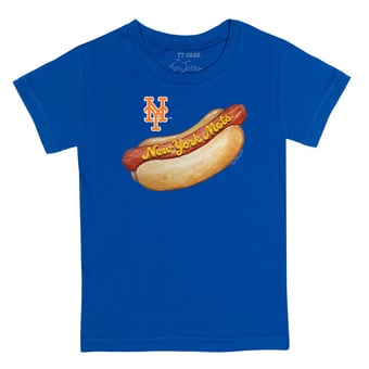 Youth Tiny Turnip Royal New York Mets Hot Dog T-Shirt
