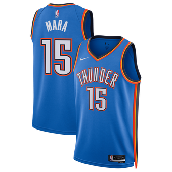 Unisex Nike Aday Mara Blue Oklahoma City Thunder Swingman Jersey - Icon Edition