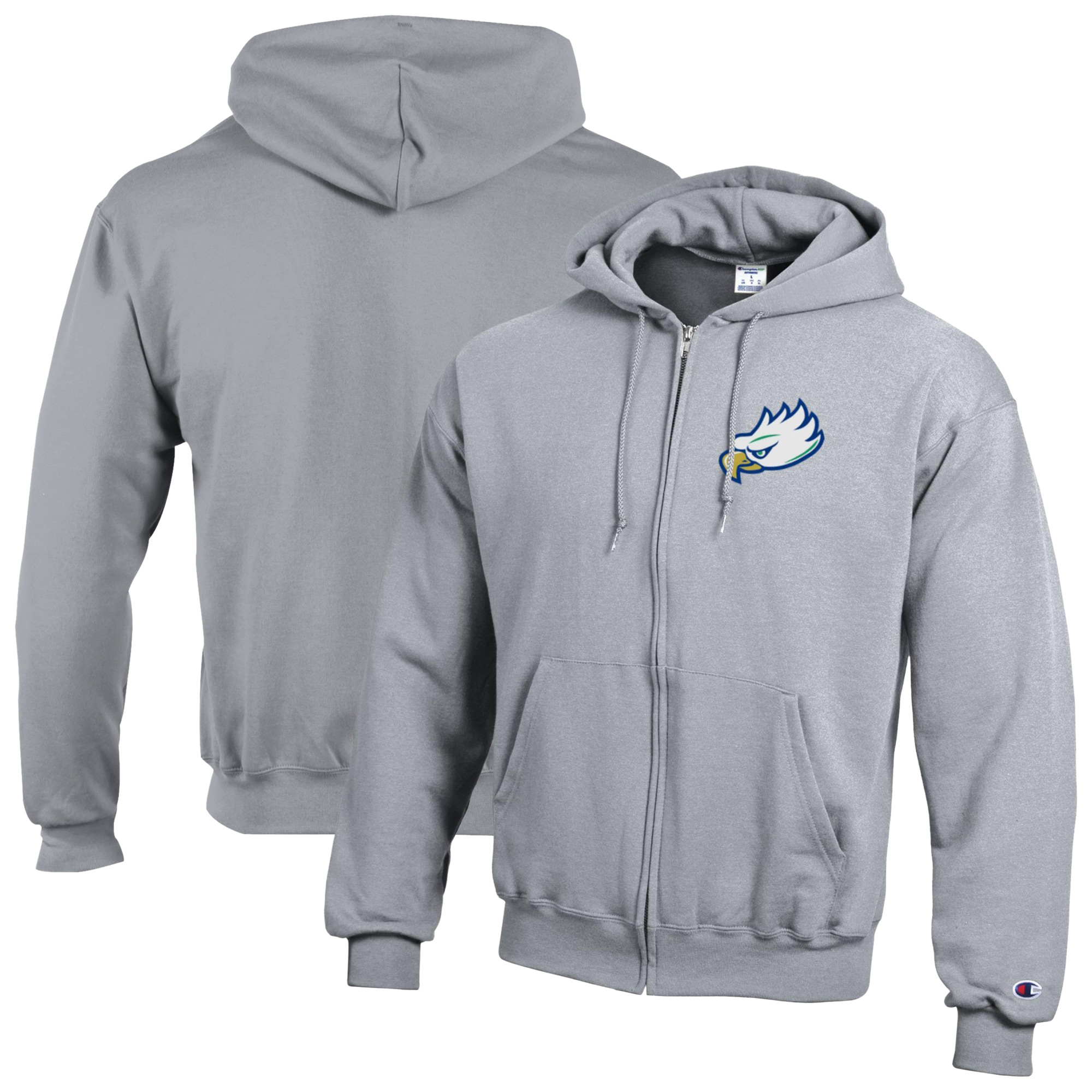 Men’s Champion Gray Florida Gulf Coast Eagles Eco Powerblend Full-Zip Hoodie Men’s Champion Gray Florida Gulf Coast Eagles Eco Powerblend Full-Zip Hoodie
