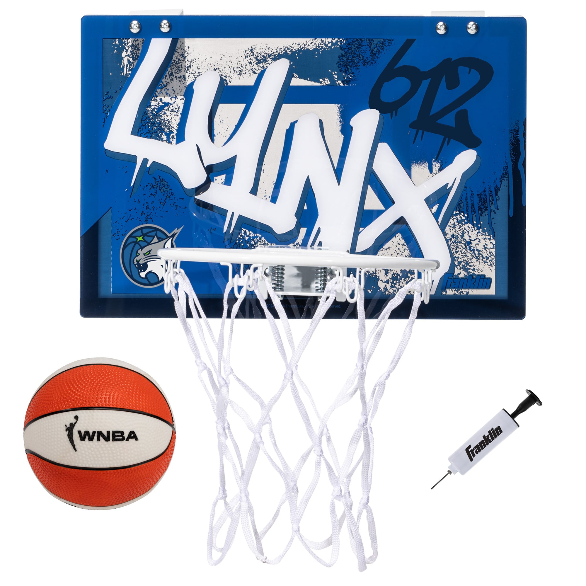 Franklin Sports Minnesota Lynx Over-the-Door Basketball Hoop Set