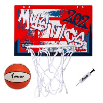Franklin Sports Washington Mystics Over-the-Door Basketball Hoop Set