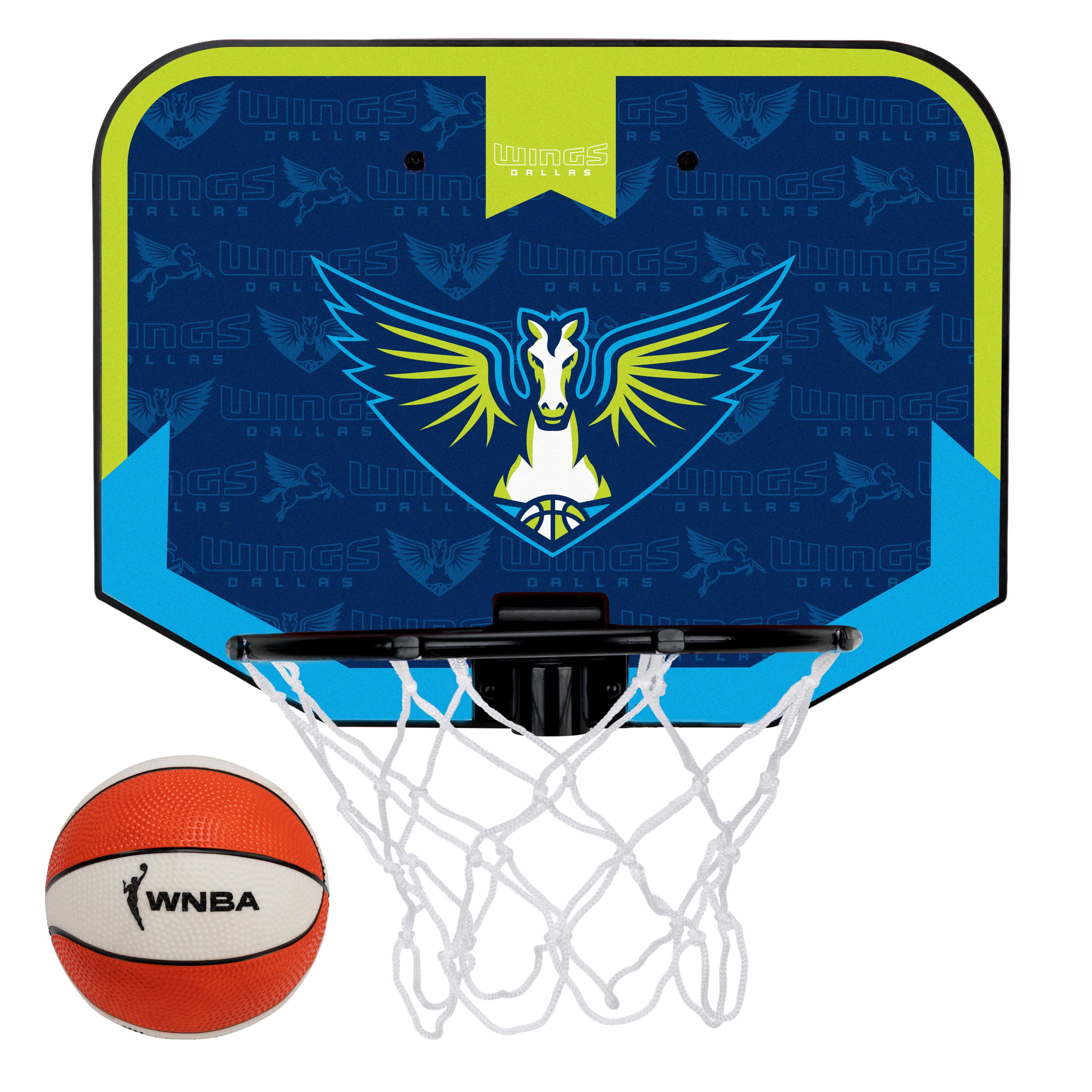 Franklin Sports Dallas Wings Mini Over-the-Door Basketball Hoop Set