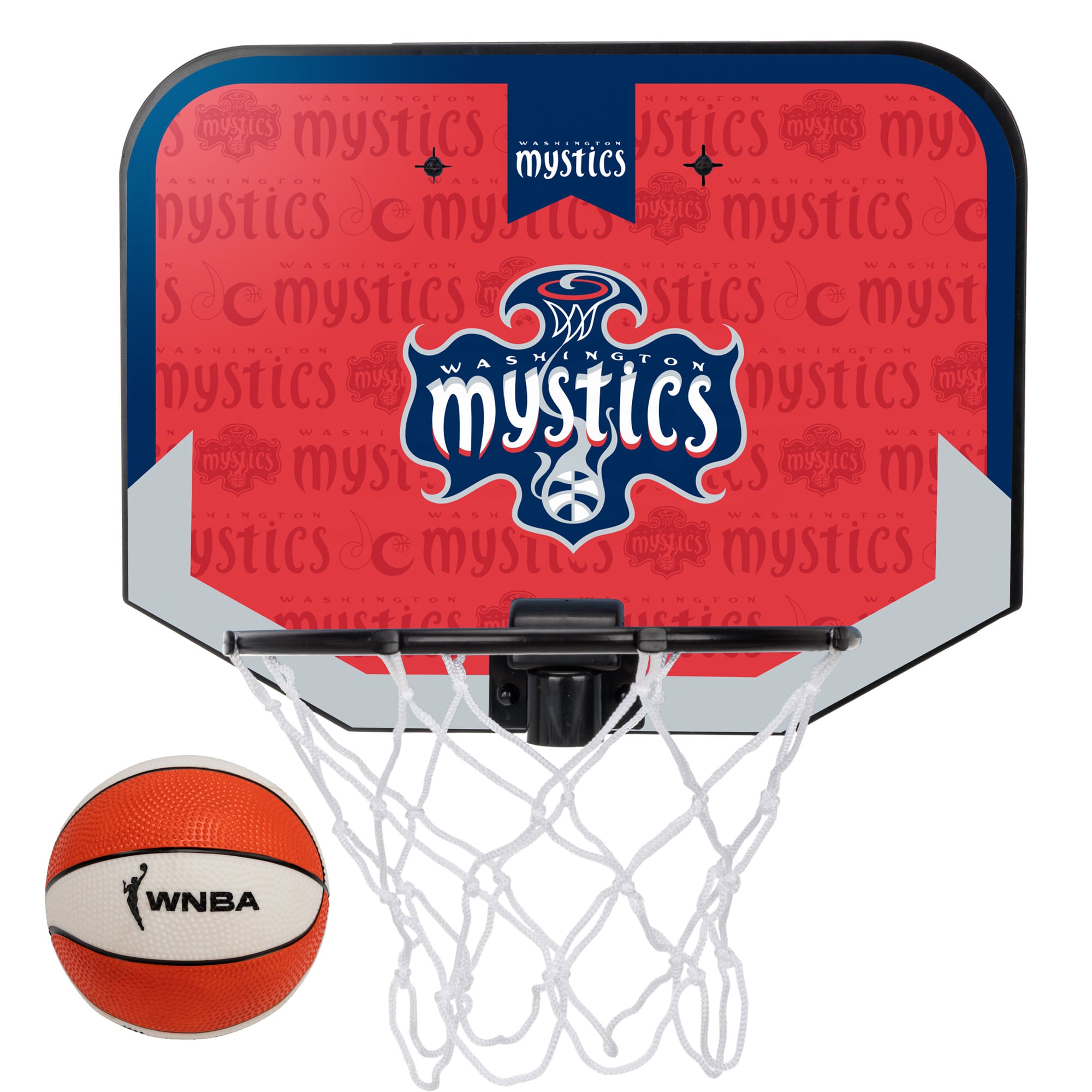 Franklin Sports Washington Mystics Mini Over-the-Door Basketball Hoop Set