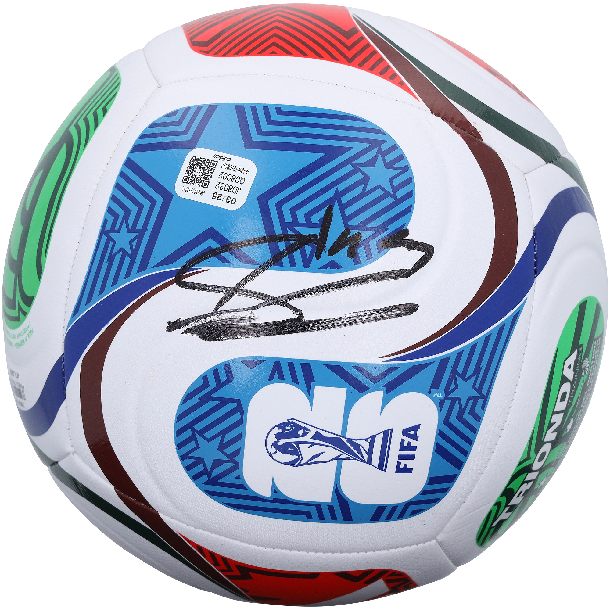 José Hernández Spain National Team Autographed 2026 World Cup Trionda Training Soccer Ball