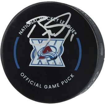 Brock Nelson Colorado Avalanche Autographed 30th Anniversary Official Game Puck