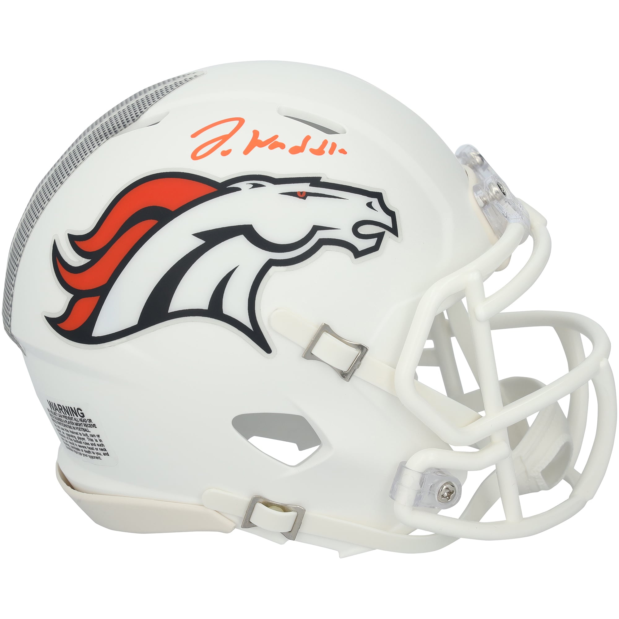 Casco mini Riddell 2024 Alternate Speed ​​autografato da Jaylen Waddle dei Denver Broncos.