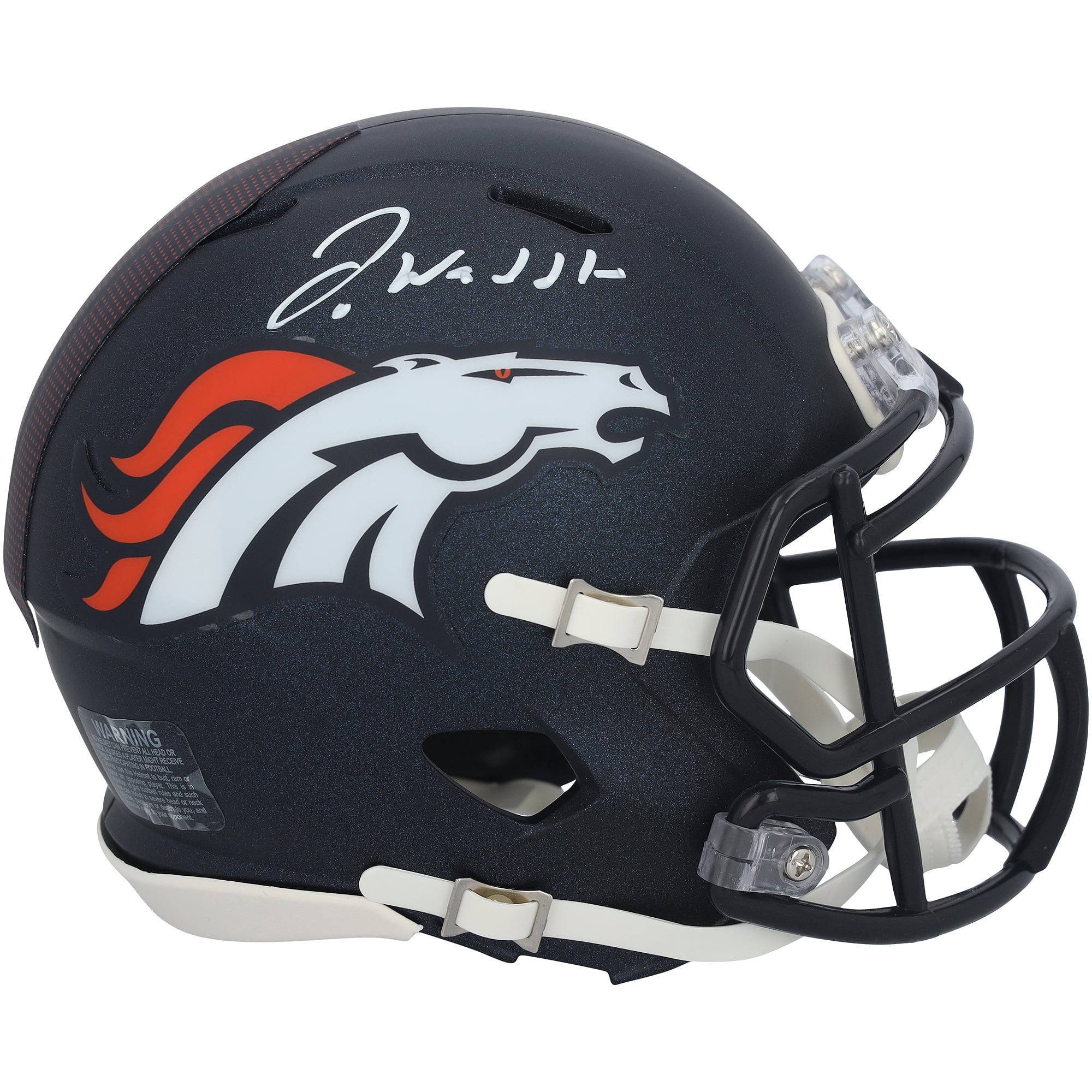 Casco mini Riddell Speed ​​autografato da Jaylen Waddle dei Denver Broncos.