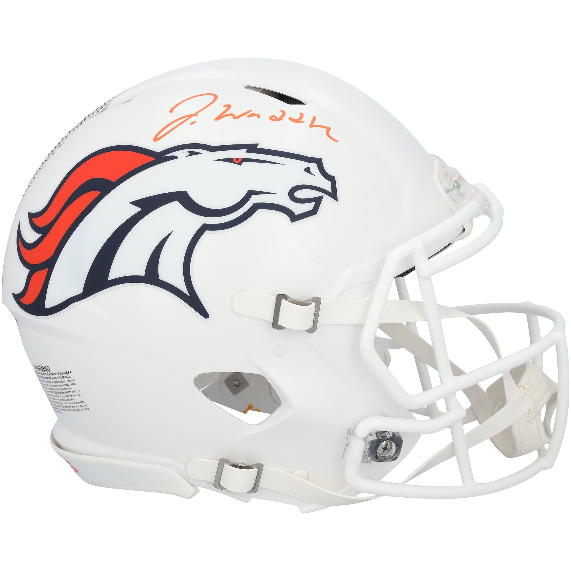 Casco autentico Riddell 2024 Alternate Speed ​​autografato da Jaylen Waddle dei Denver Broncos.