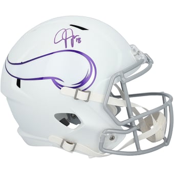 Justin Jefferson Minnesota Vikings Autographed Riddell 2024 Alternate Speed Replica Helmet