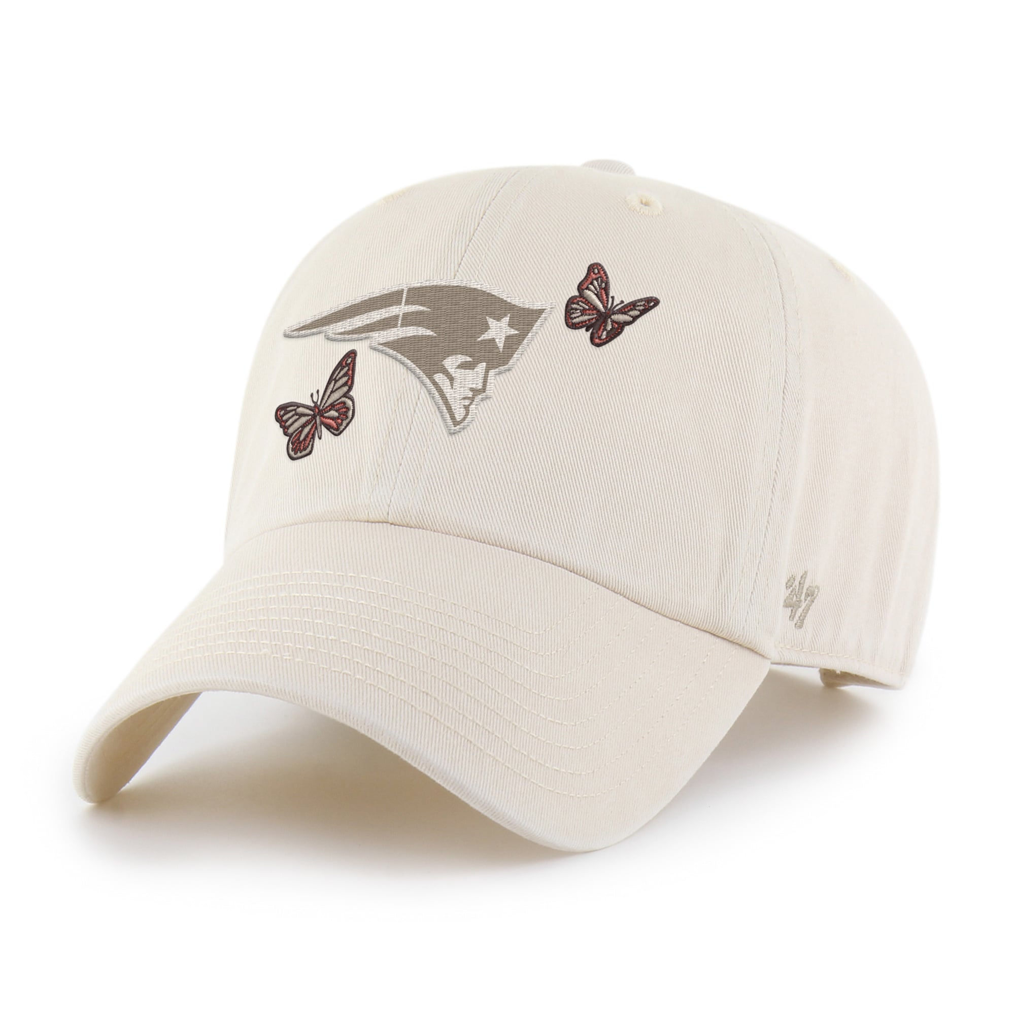 Women's '47 Natural New England Patriots Icon Clean Up Adjustable Hat