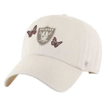 Women's '47 Natural Las Vegas Raiders Icon Clean Up Adjustable Hat
