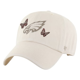 Women's '47 Natural Philadelphia Eagles Icon Clean Up Adjustable Hat