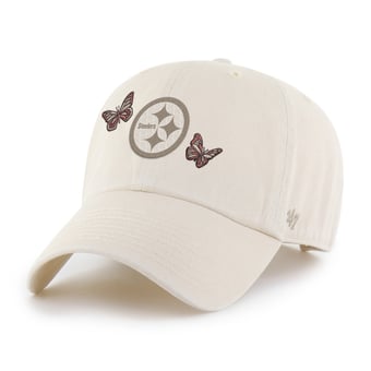 Women's '47 Natural Pittsburgh Steelers Icon Clean Up Adjustable Hat