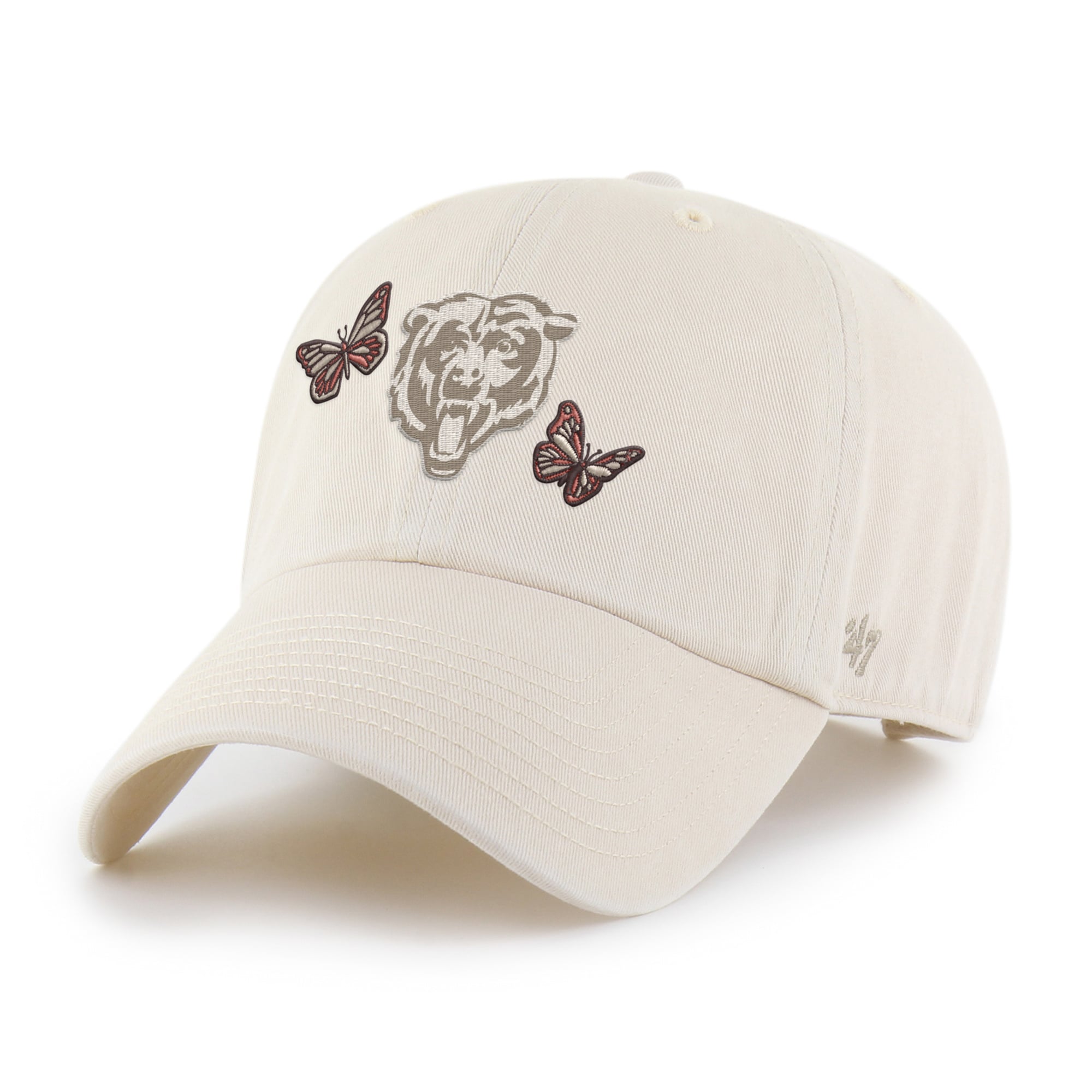 Women's '47 Natural Chicago Bears Icon Clean Up Adjustable Hat