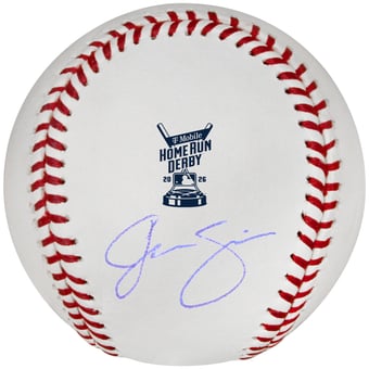 Jac Caglianone Kansas City Royals Autographed 2026 MLB Home Run Derby Logo Baseball
