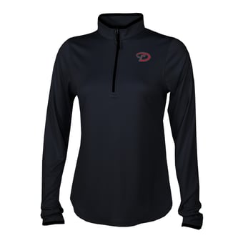 Women's Columbia Black Arizona Diamondbacks Fairway Breeze Quarter-Zip Pullover