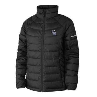Women's Columbia Black Colorado Rockies Powder Lite II Full-Zip Jacket