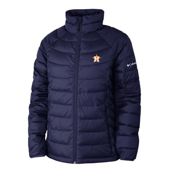 Women's Columbia Navy Houston Astros Powder Lite II Full-Zip Jacket
