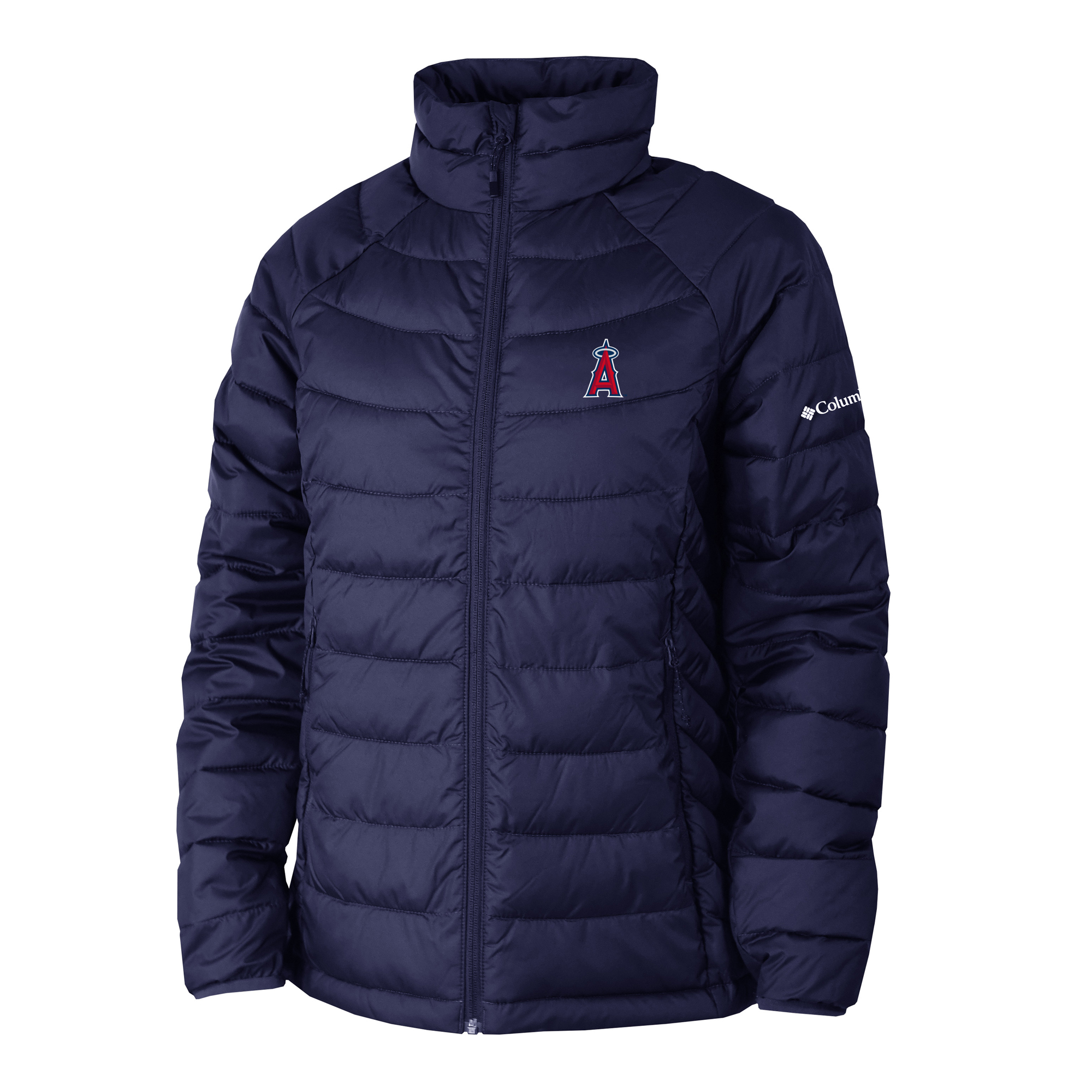 Women's Columbia Navy Los Angeles Angels Powder Lite II Full-Zip Jacket