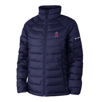 Women's Columbia Navy Los Angeles Angels Powder Lite II Full-Zip Jacket
