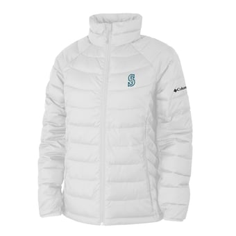 Women's Columbia White Seattle Mariners Powder Lite II Full-Zip Jacket