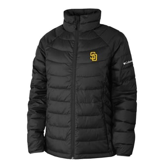 Women's Columbia Black San Diego Padres Powder Lite II Full-Zip Jacket