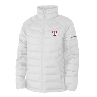 Women's Columbia White Texas Rangers Powder Lite II Full-Zip Jacket