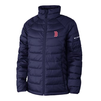 Women's Columbia Navy Boston Red Sox Powder Lite II Full-Zip Jacket