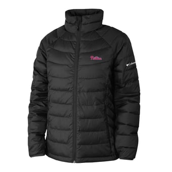 Women's Columbia Black Philadelphia Phillies Powder Lite II Full-Zip Jacket