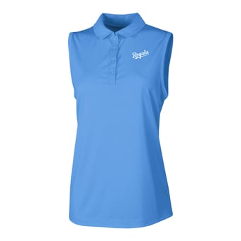 Women's Columbia Blue Kansas City Royals  Ace Flair Sleeveless Tank Polo