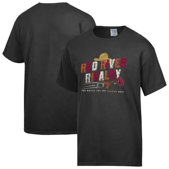 Men's ComfortWash Black 2026 Red River Rivalry T-Shirt