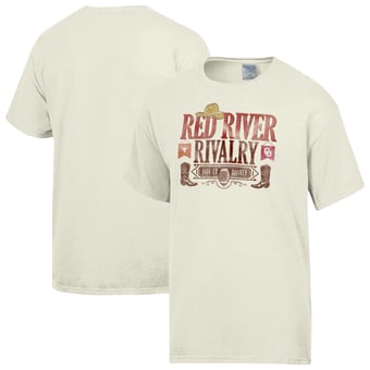 Men's ComfortWash Cream 2026 Red River Rivalry Boots T-Shirt