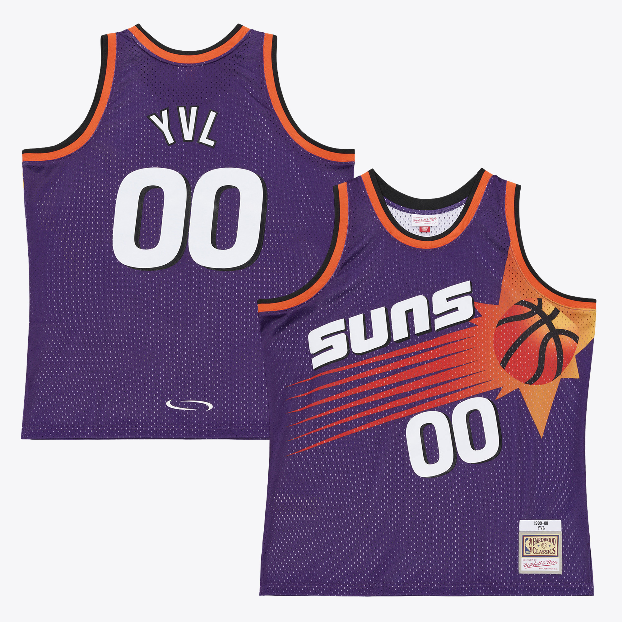 Men's Mitchell & Ness x Playboi Carti Purple Phoenix Suns 1999-00 Swingman Jersey