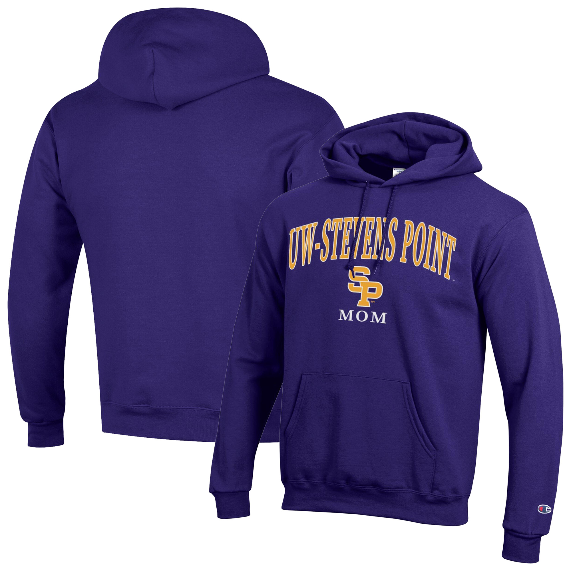 Unisex Champion Purple Wisconsin-Stevens Point Pointers Mom Logo Eco Powerblend Hoodie Unisex Champion Purple Wisconsin-Stevens Point Pointers Mom Logo Eco Powerblend Hoodie