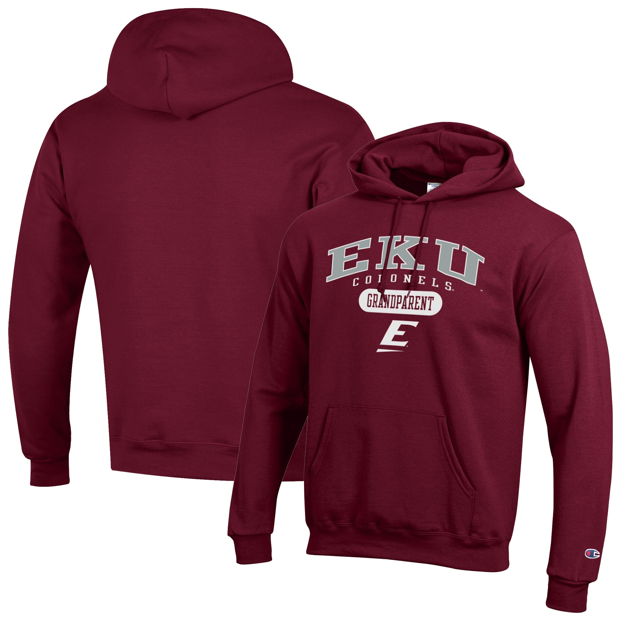 Men’s Champion Maroon Eastern Kentucky Colonels Grandparent Logo Eco Powerblend Hoodie Men’s Champion Maroon Eastern Kentucky Colonels Grandparent Logo Eco Powerblend Hoodie