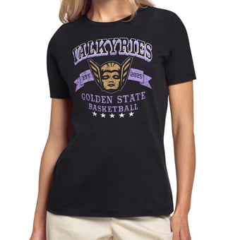 Women's Starter Eclipse Black Golden State Valkyries Bleachers & Banners T-Shirt