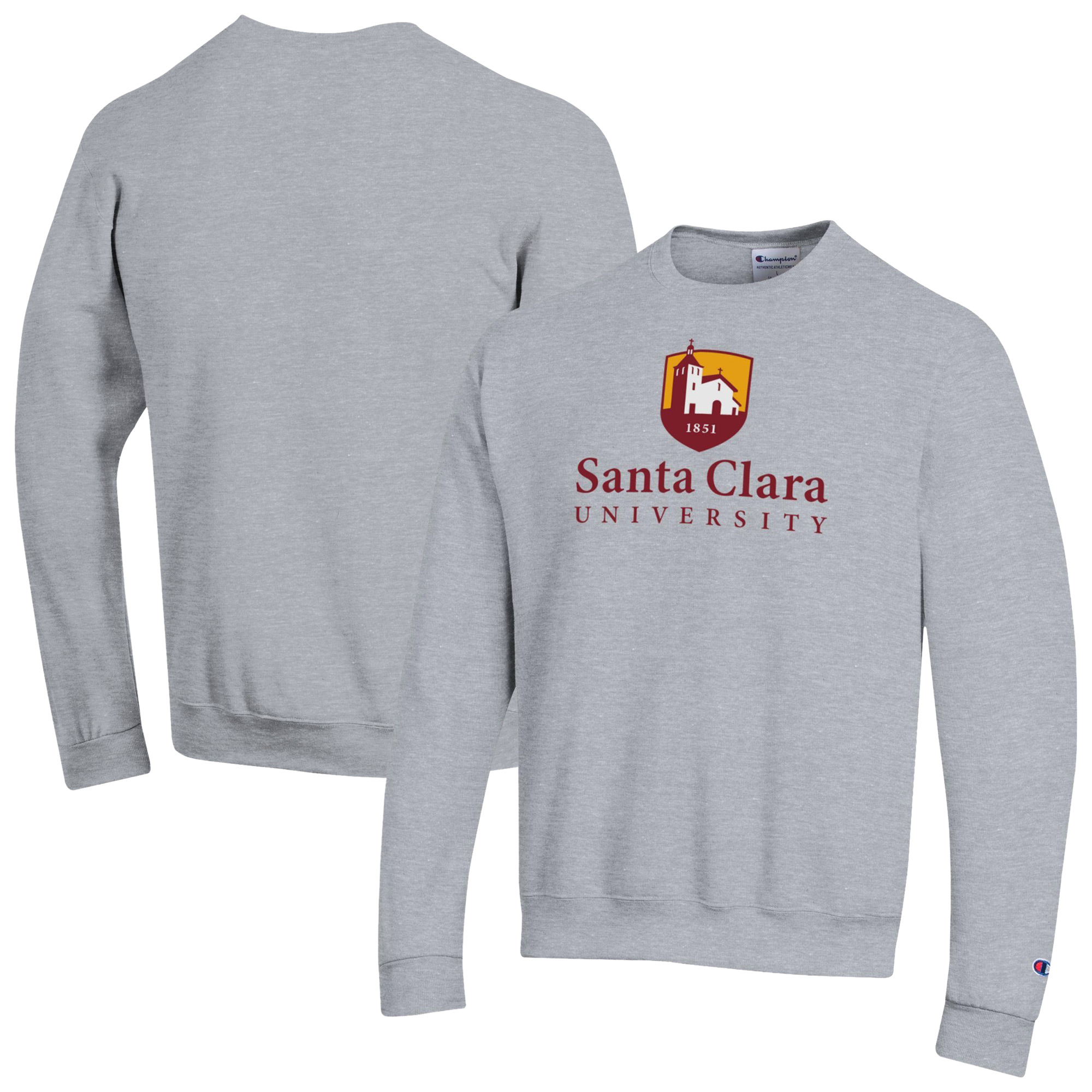 Men’s Champion Gray Santa Clara Broncos Eco Powerblend Sweatshirt Men’s Champion Gray Santa Clara Broncos Eco Powerblend Sweatshirt