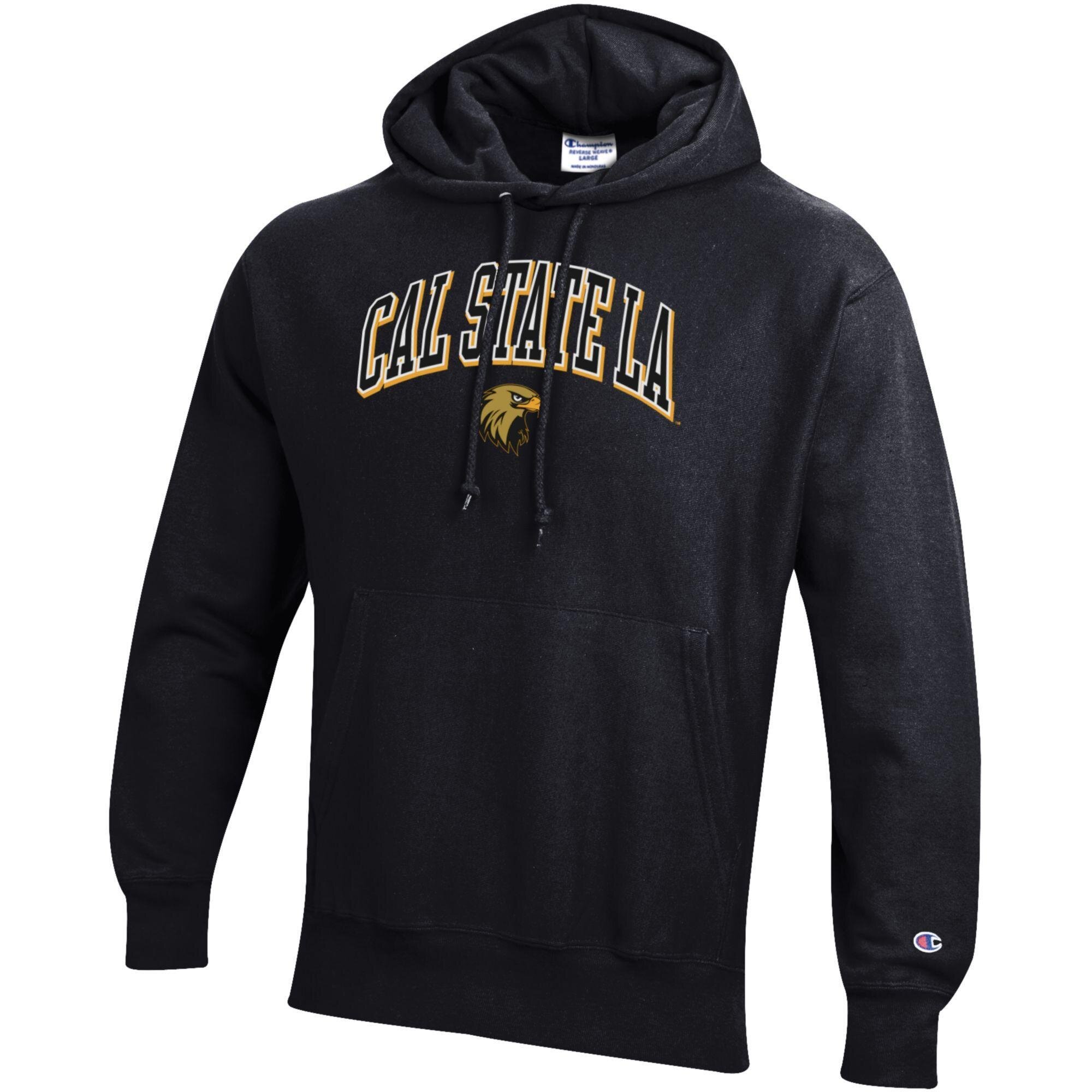 Men’s Champion Black Cal State L.A. Golden Eagles Arch Logo Reverse Weave Hoodie Men’s Champion Black Cal State L.A. Golden Eagles Arch Logo Reverse Weave Hoodie