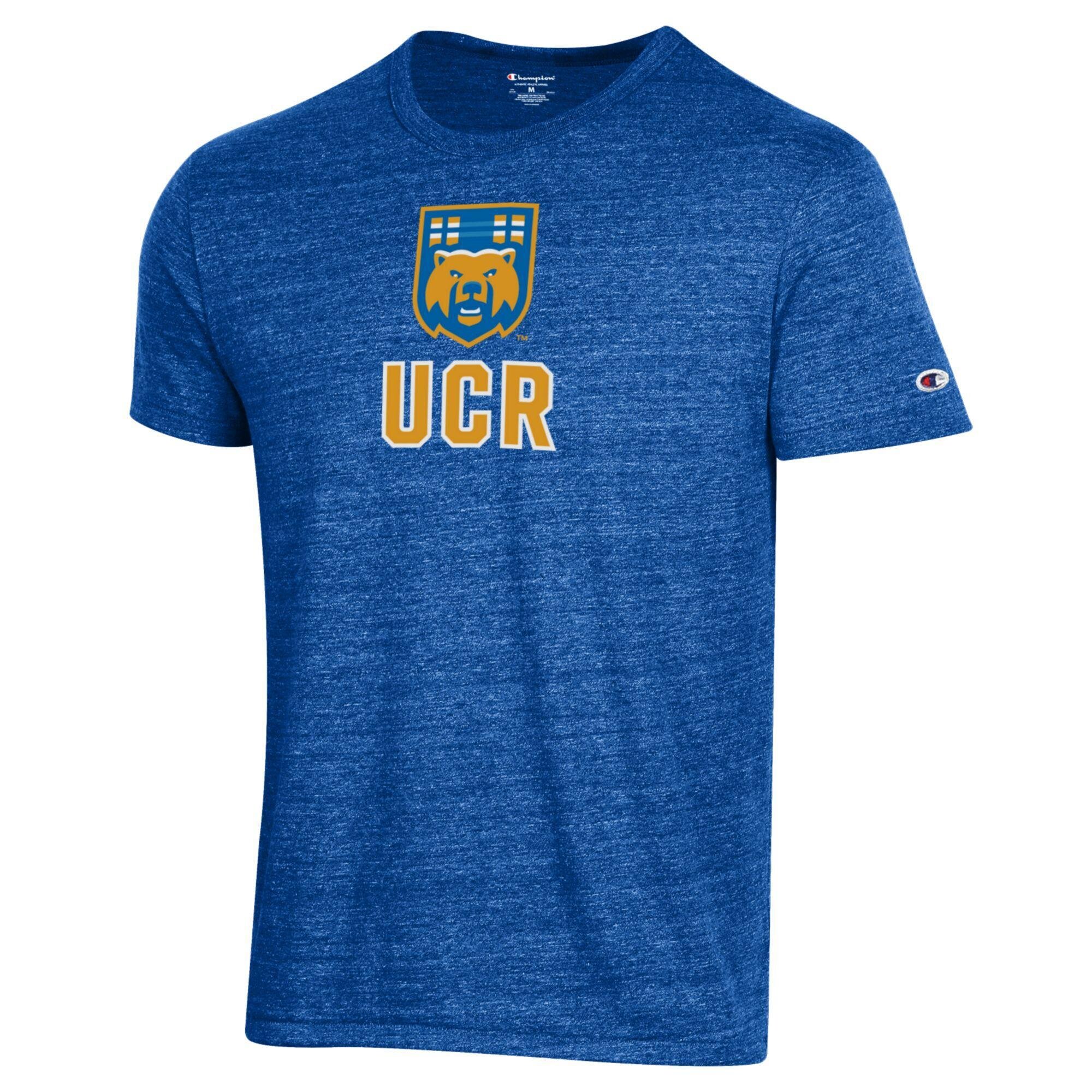 Men's Champion Royal UC Riverside Highlanders  Ultimate Tri-Blend T-Shirt
