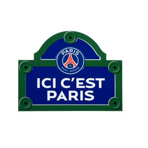 Plaque de rue PSG Ici c’est Paris, vue 1