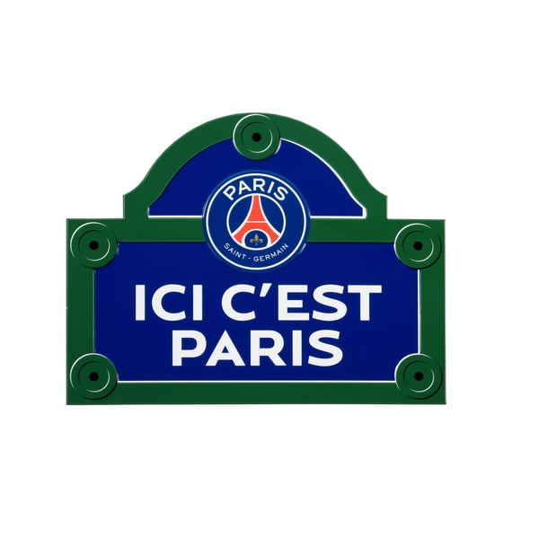Plaque de rue PSG Ici c’est Paris