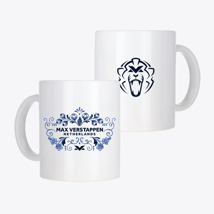 Unleash The Lion Delft Blue 11oz Coffee Mug