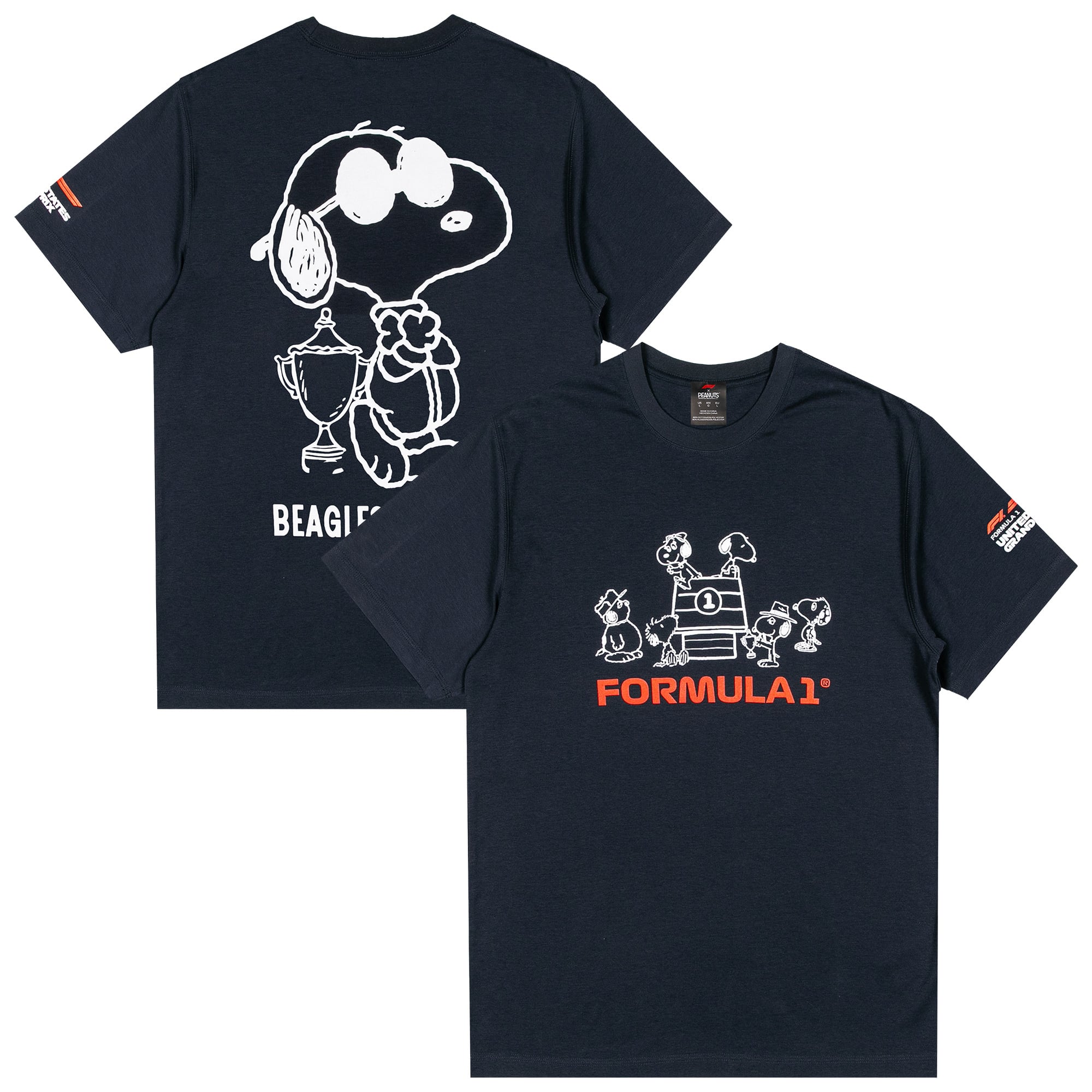Camiseta conmemorativa de la Fórmula 1 F1 X Peanuts Trophy - Azul marino