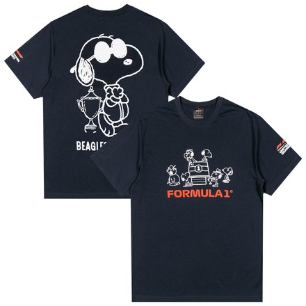 Formula 1 Merchandise F1 X Peanuts Trophy T-Shirt - Navy
